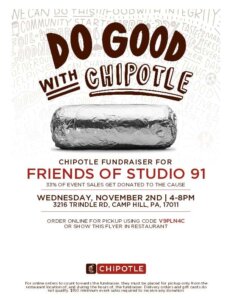 Studio 91 Nov 2nd Chipotle Flyer