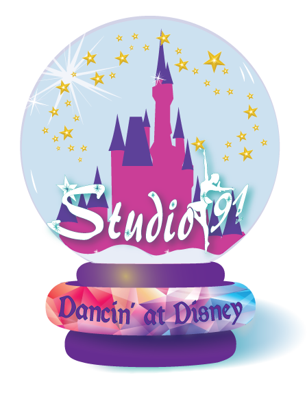 2021 Dancing with Disney castle in snowglobe logo