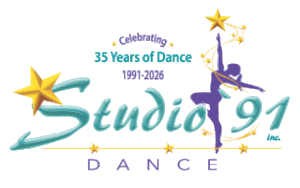 Studio `91 35 years spinning dancer logo