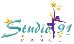 Studio `91 Dance star trail logo